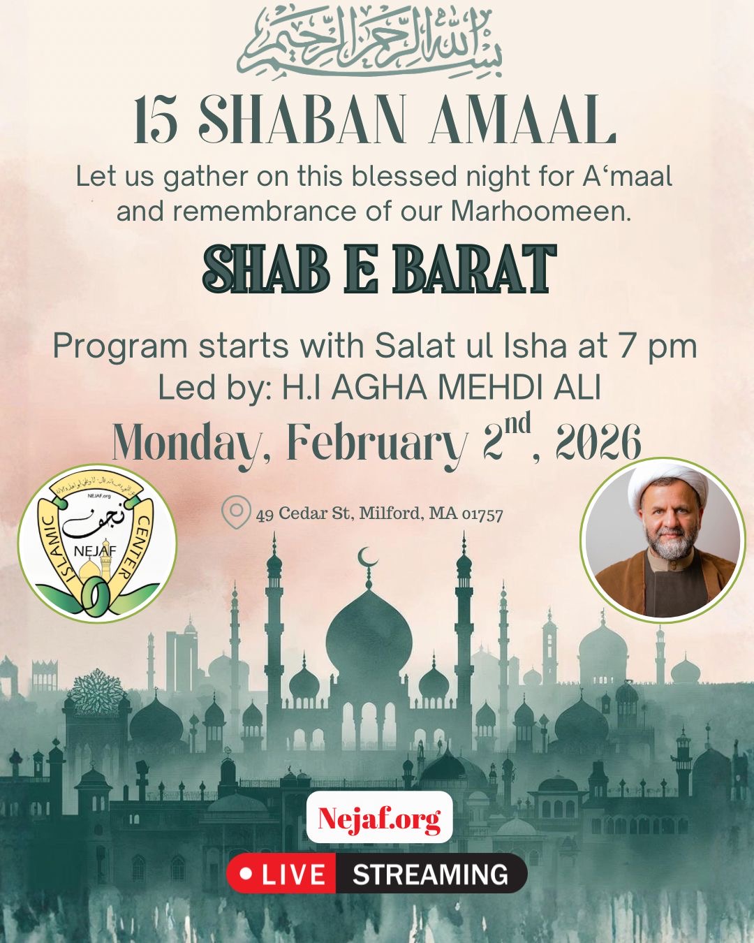 Flyer containing program details.